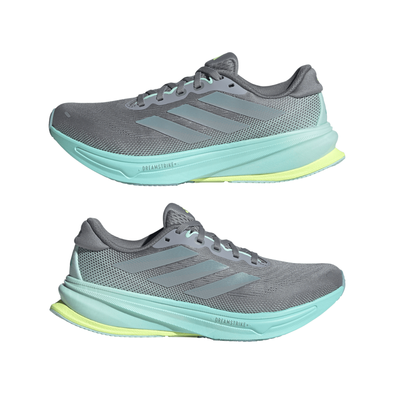 Adidas Supernova Rise 2 Women's Neutral Running Shoe Grey Magic Grey Met Flash Aqua-8