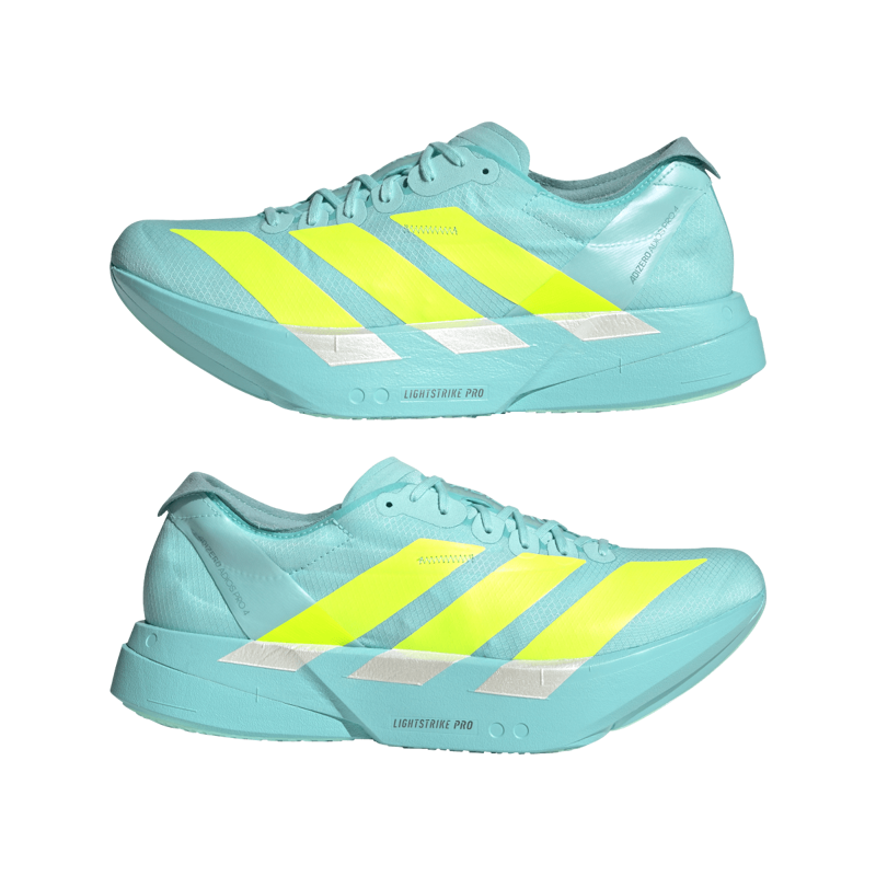 adidas Adizero Adios Pro 4 Men's Carbon Race Day Shoe Flash Aqua Lucid Lemon Mint Ton-6