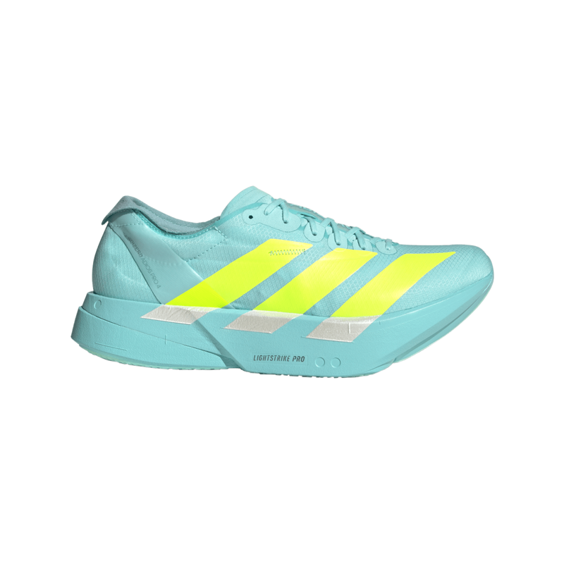 adidas Adizero Adios Pro 4 Men's Carbon Race Day Shoe Flash Aqua Lucid Lemon Mint Ton