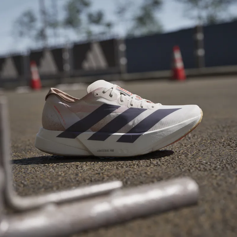 Adizero Adios Pro 4 Chalk White Grey Strata Semi Impact Orange-8