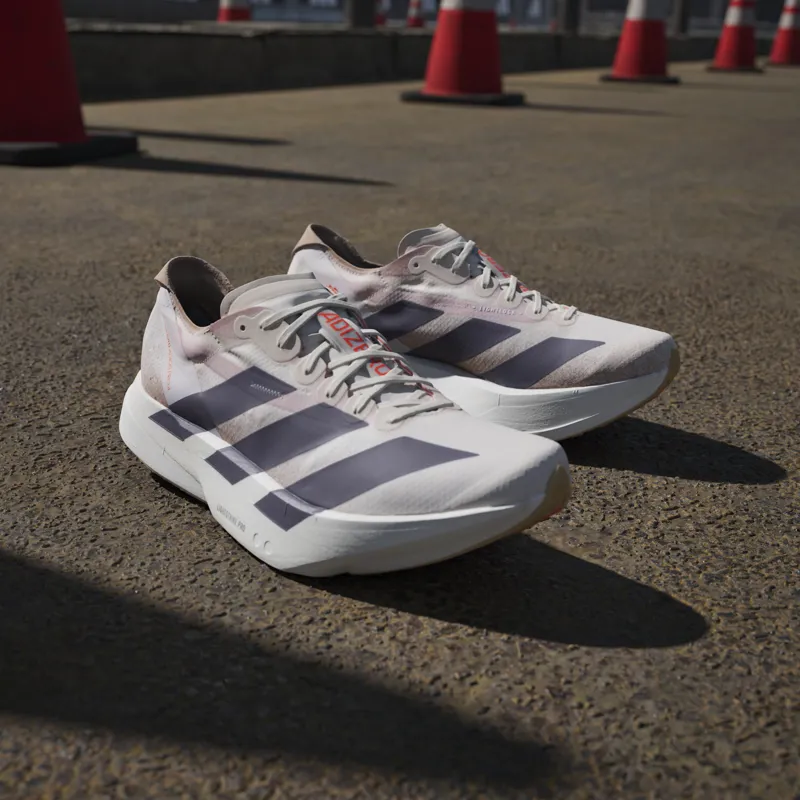 Adizero Adios Pro 4 Chalk White Grey Strata Semi Impact Orange-12