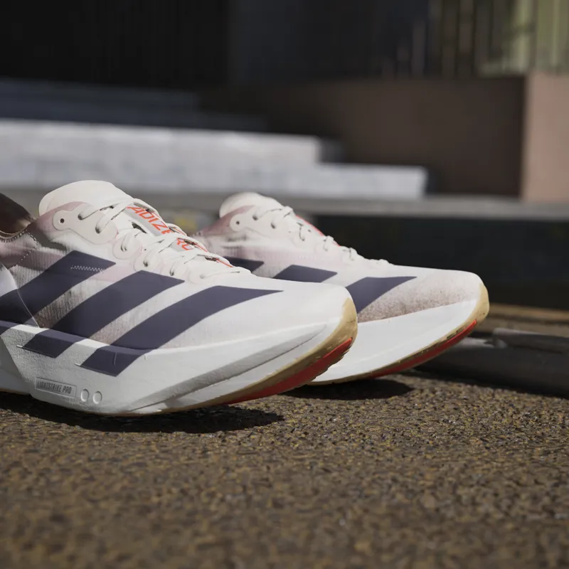 Adizero Adios Pro 4 Chalk White Grey Strata Semi Impact Orange-13