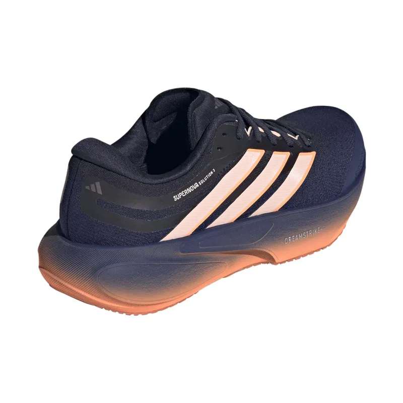 Adidas Supernova Solution 3 Women's Supportive Running Shoes - Dark Blue Clear Orange Beam Orange-2
