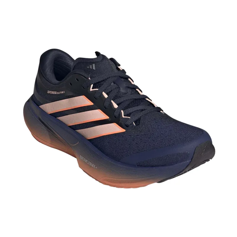Adidas Supernova Solution 3 Women's Supportive Running Shoes - Dark Blue Clear Orange Beam Orange-1