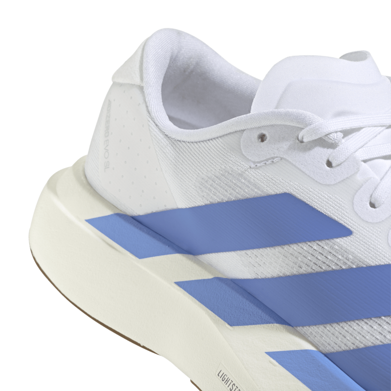 adidas Adizero Evo SL Women's Tempo Ruunning Shoe Ftwr White Blue Fusion Off White-8