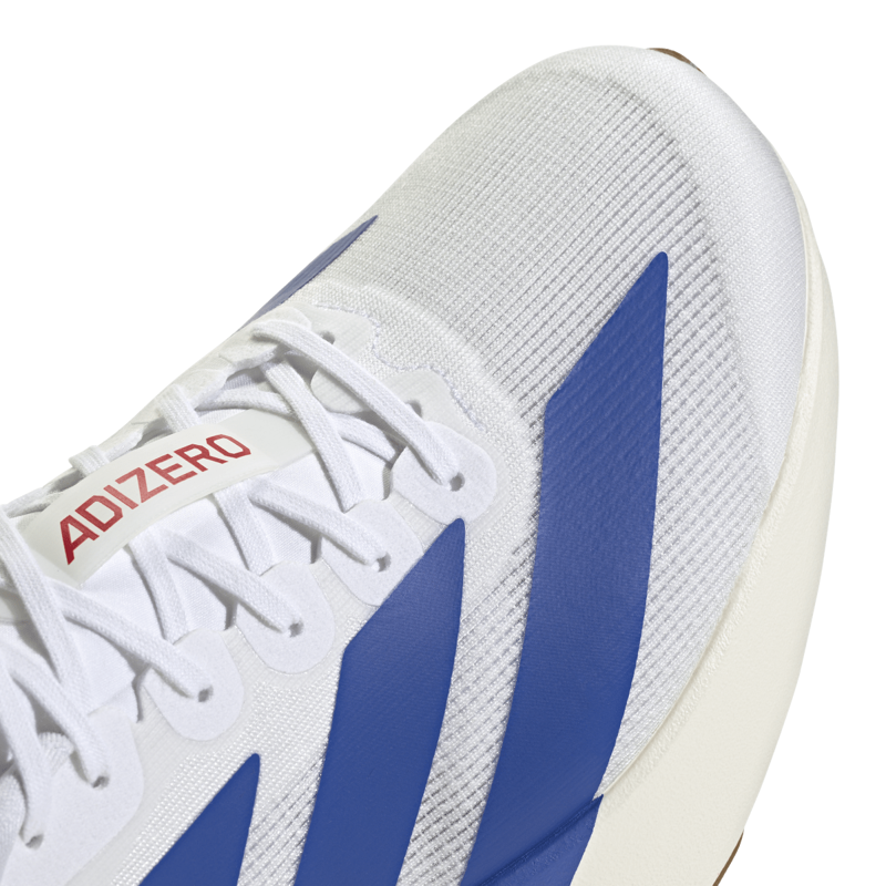 adidas Adizero Evo SL Men's Tempo Running Shoe Ftwr White Team Royal Blue Pure Ruby-7