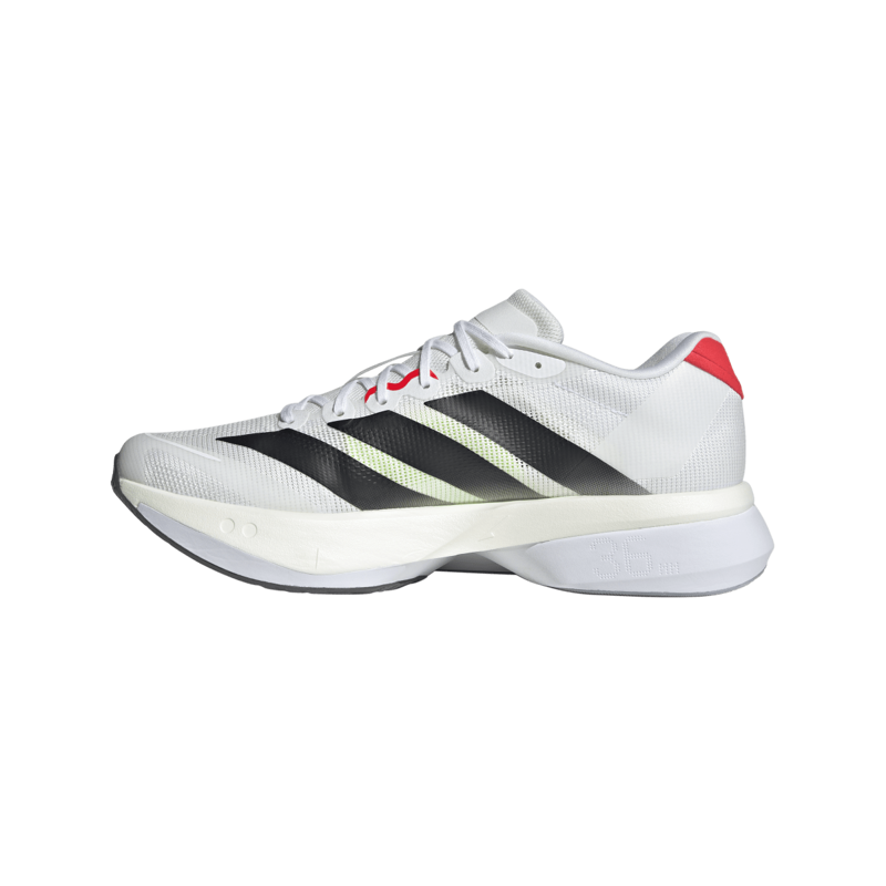 adidas Adizero Boston 13 Men's Tempo Running Shoe Ftwr White Core Black Lucid Red-2