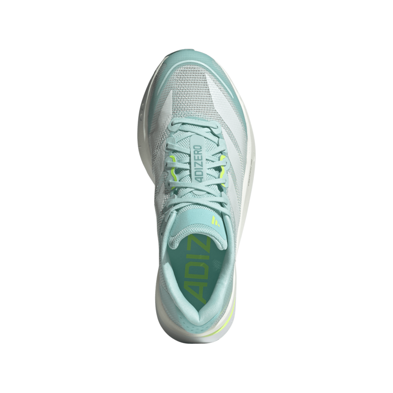 adidas Adizero Boston 13 Women's Tempo Running Shoe Semi Flash Aqua Zero Met. Lucid Lemon-4