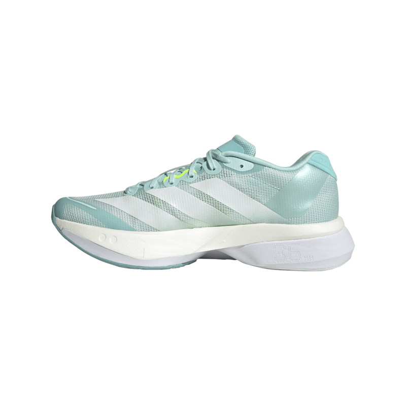 adidas Adizero Boston 13 Women's Tempo Running Shoe Semi Flash Aqua Zero Met. Lucid Lemon-2
