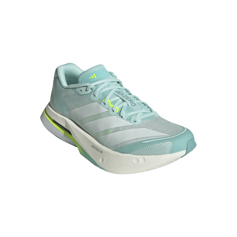adidas Adizero Boston 13 Women's Tempo Running Shoe Semi Flash Aqua Zero Met. Lucid Lemon-1