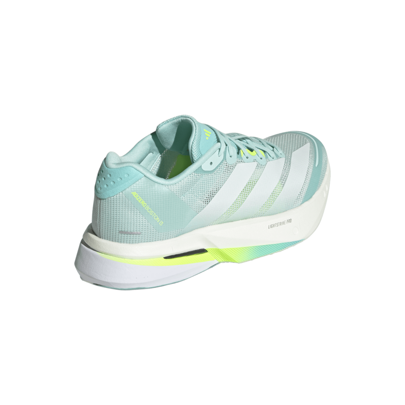 adidas Adizero Boston 13 Women's Tempo Running Shoe Semi Flash Aqua Zero Met. Lucid Lemon-3