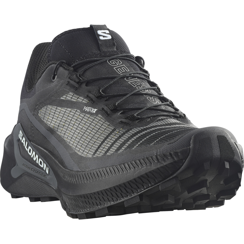 Salomon Genesis 2 WIDE Men's Trail Running Shoes - Black Black-1