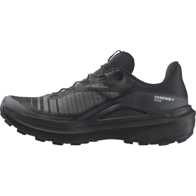 Salomon Genesis 2 WIDE Men's Trail Running Shoes - Black Black-2