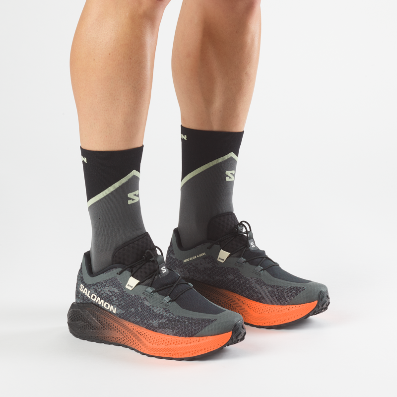 Salomon Aero Glide 4 GRVL Men's Trail Running Shoes - Urban Chic Black-8