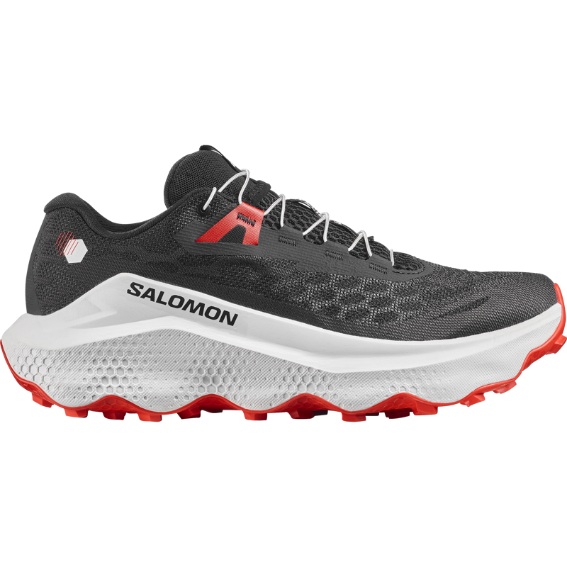 Salomon Ultra Glide 4 Men's Trail Running Shoes - Black White Fiery Red