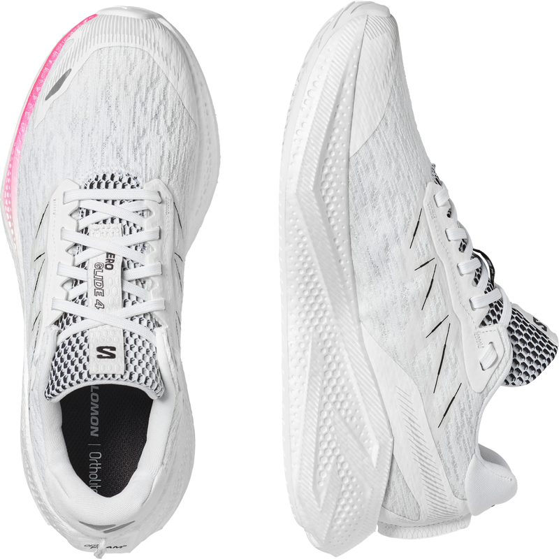 Salomon Aero Glide 4 Men's Running Shoes - White Black-5