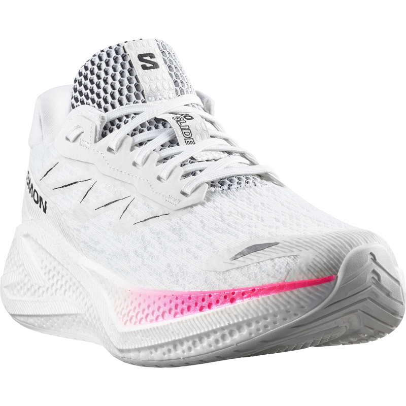 Salomon Aero Glide 4 Men's Running Shoes - White Black-1