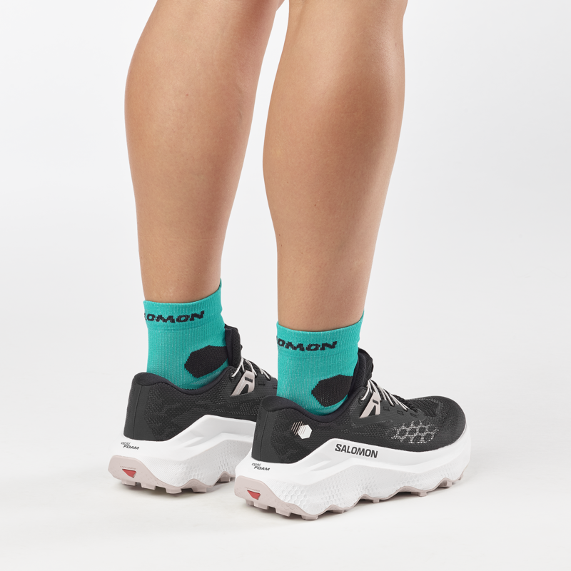 Salomon Ultra Glide 4 Women's Trail Running Shoes - Black White Silver Cloud-6