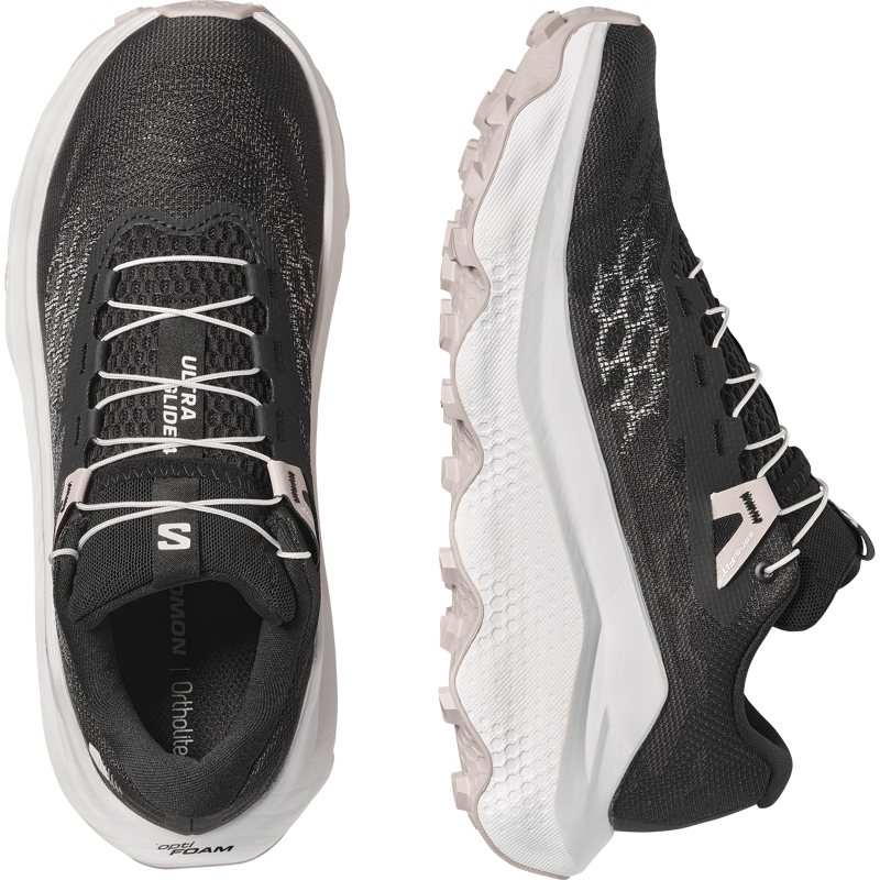 Salomon Ultra Glide 4 Women's Trail Running Shoes - Black White Silver Cloud-4