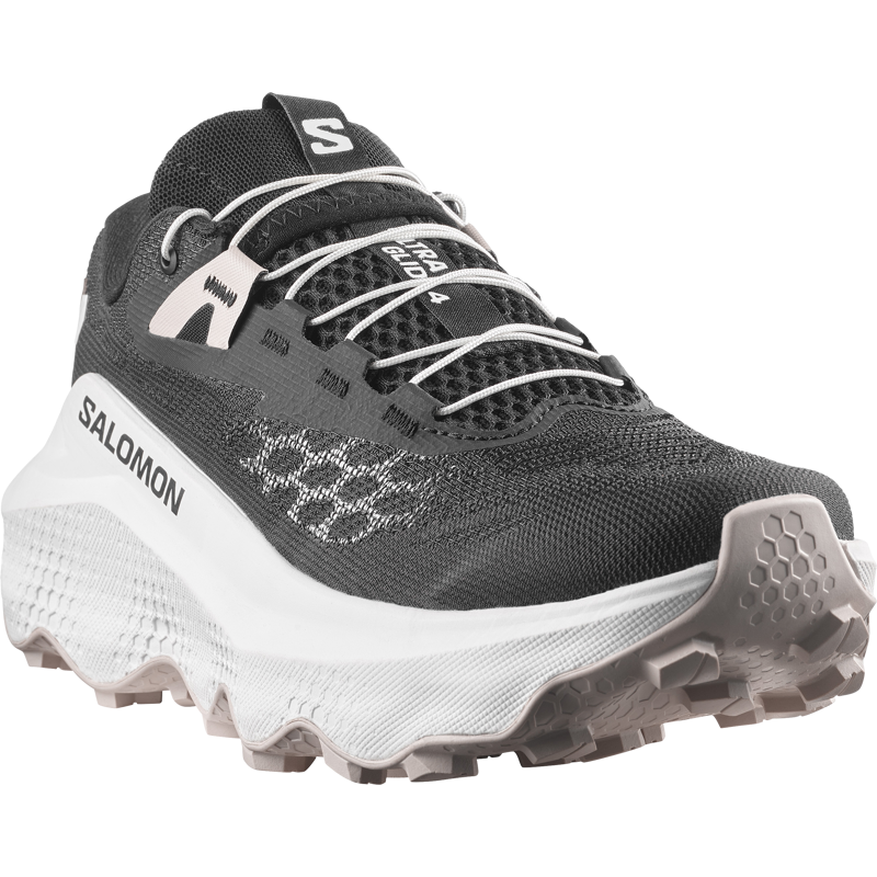Salomon Ultra Glide 4 Women's Trail Running Shoes - Black White Silver Cloud-1