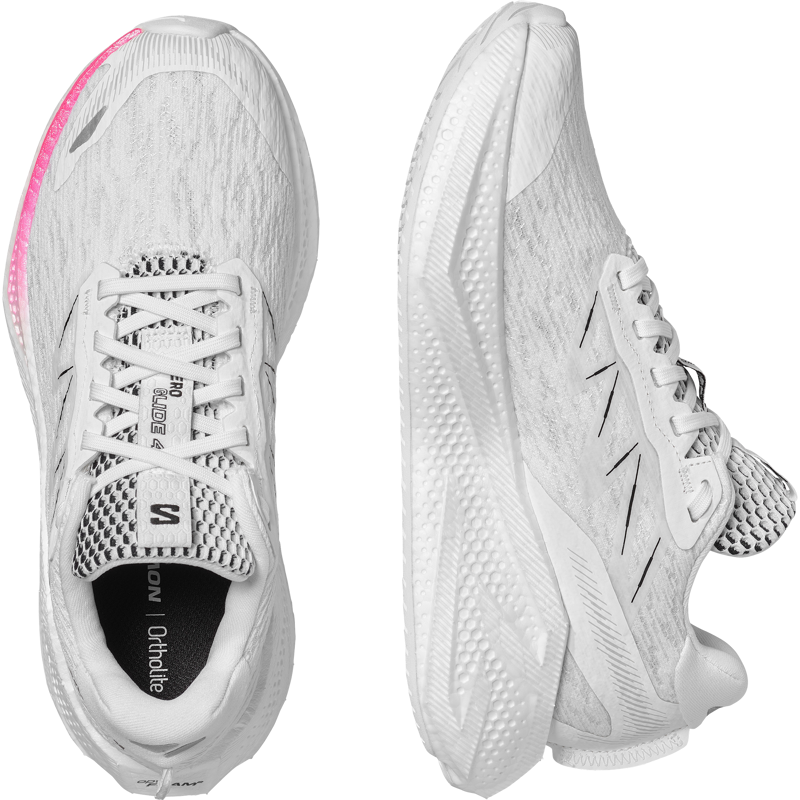 Salomon Aero Glide 4 Women's Running Shoes - White Black-5