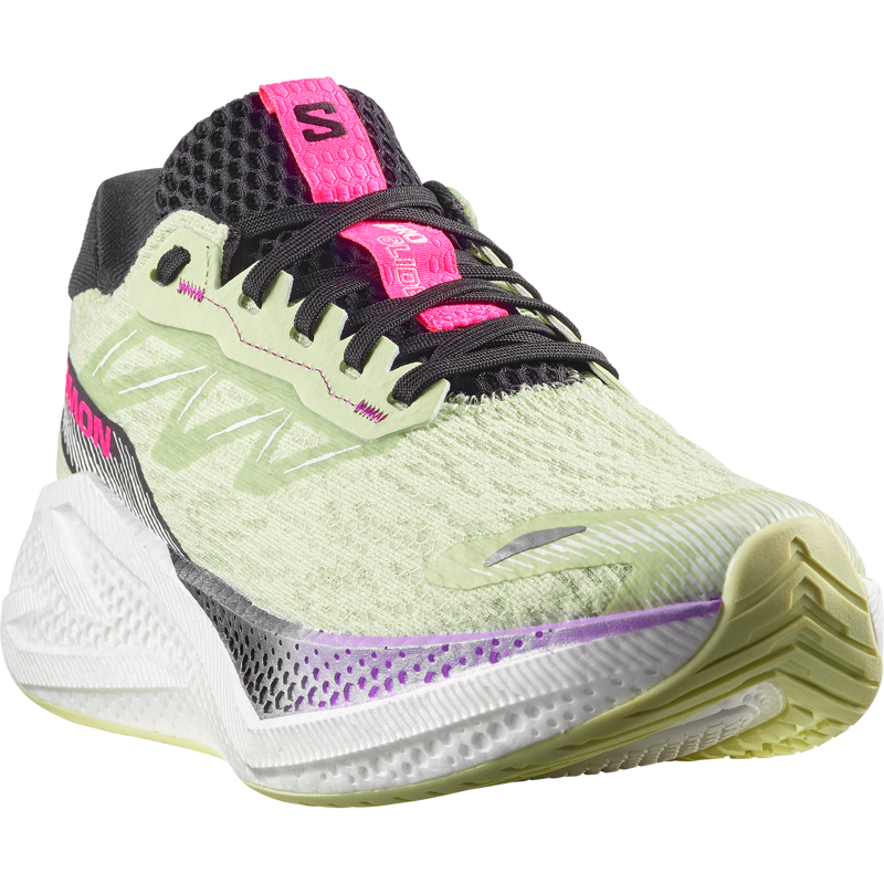 Salomon Aero Glide 4 Women's Running Shoes - Butterfly White Black-2