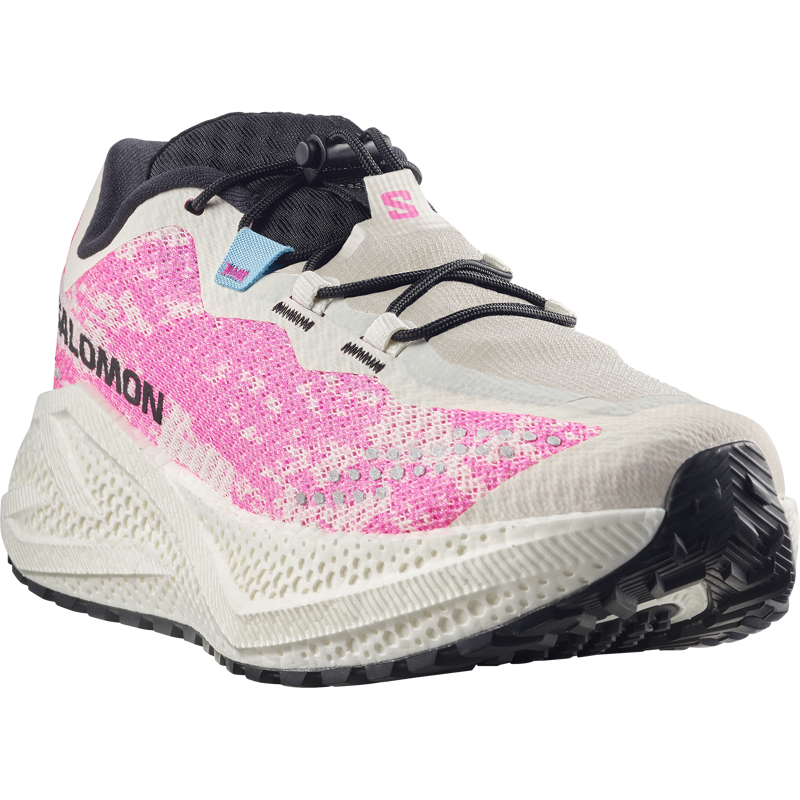 Salomon Aero Glide 4 Grvl Women's Trail Running Shoes -Vanilla Ice Knockout Pink Black-1