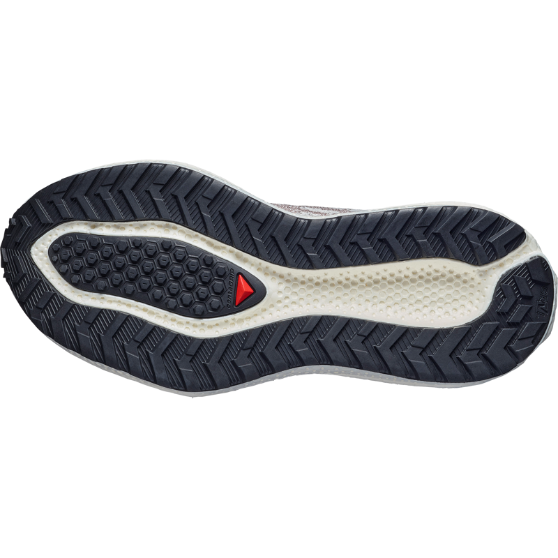 Salomon Aero Glide 4 Grvl Women's Trail Running Shoes - Vanilla Ice Black Iron-2