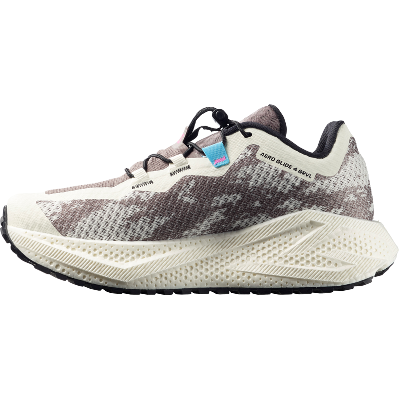 Salomon Aero Glide 4 Grvl Women's Trail Running Shoes - Vanilla Ice Black Iron-1