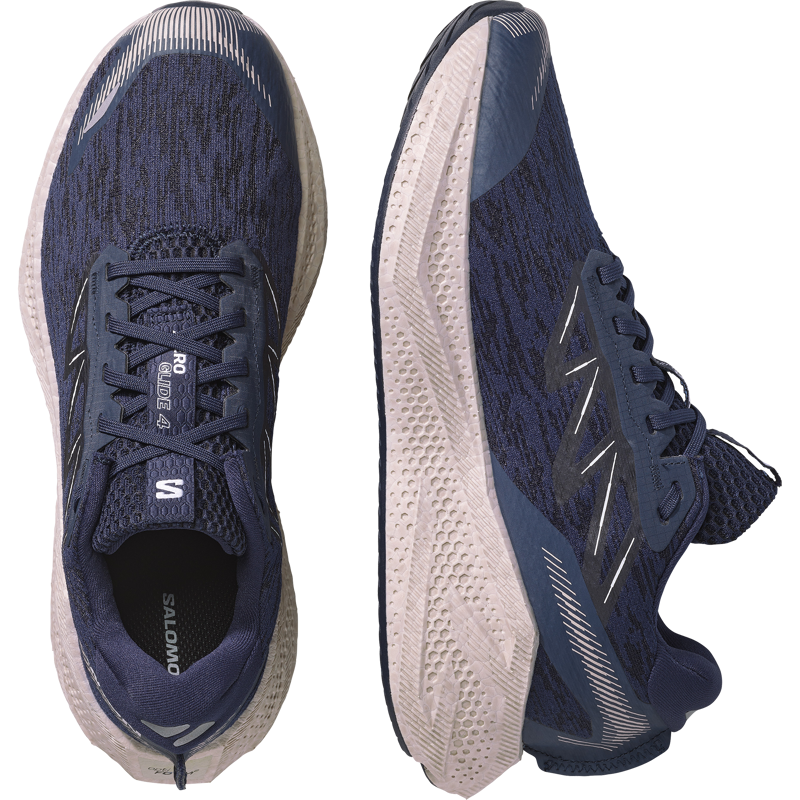 Salomon Aero Glide 4 Men's Running Shoes - Maritime Blue Silver Cloud-4