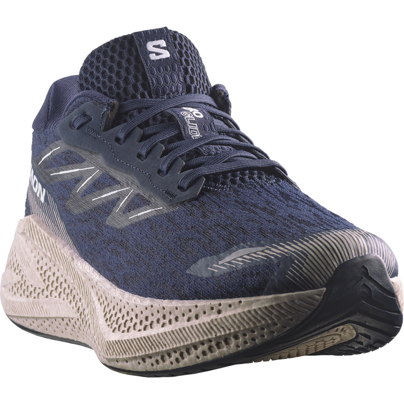 Salomon Aero Glide 4 Men's Running Shoes - Maritime Blue Silver Cloud-1