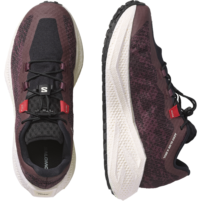 Salomon Aero Glide 4 GRVL Women's Trail Running Shoes - Huckleberry Black-4