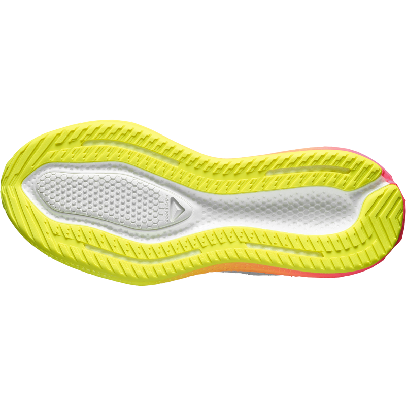 Salomon Aero Glide 4 Men's Running Shoes - Gray Violet Safety Yellow-3