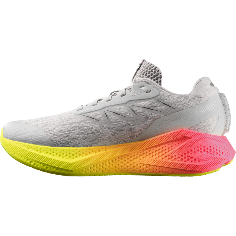 Salomon Aero Glide 4 Men's Running Shoes - Gray Violet Safety Yellow-1
