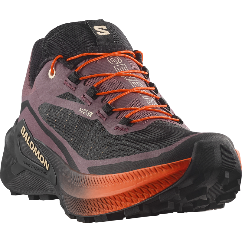 Salomon Genesis 2 Women's Trail Running Shoes - Huckleberry Black-3