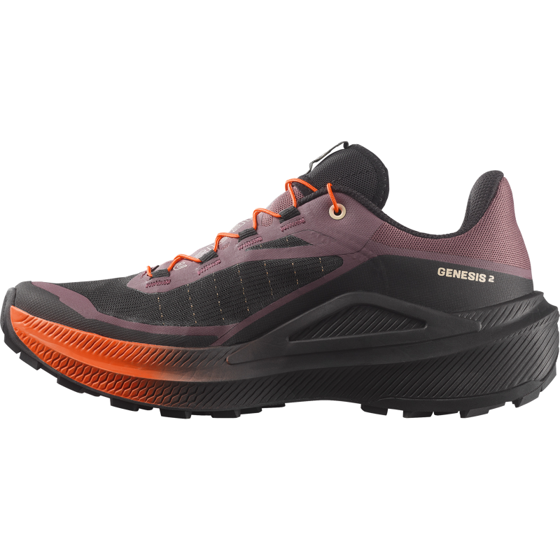 Salomon Genesis 2 Women's Trail Running Shoes - Huckleberry Black-1