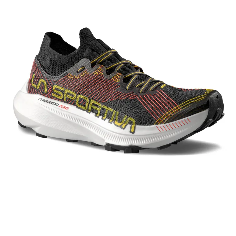 La Sportiva Prodigio Pro Men's Trail Running Shoes - Black Yellow-1