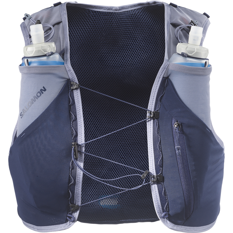 Salomon Adv Skin 5  Unisex Hydration Vest - Gradient Set Maritime Blue Grisaille Sunny Lime-1