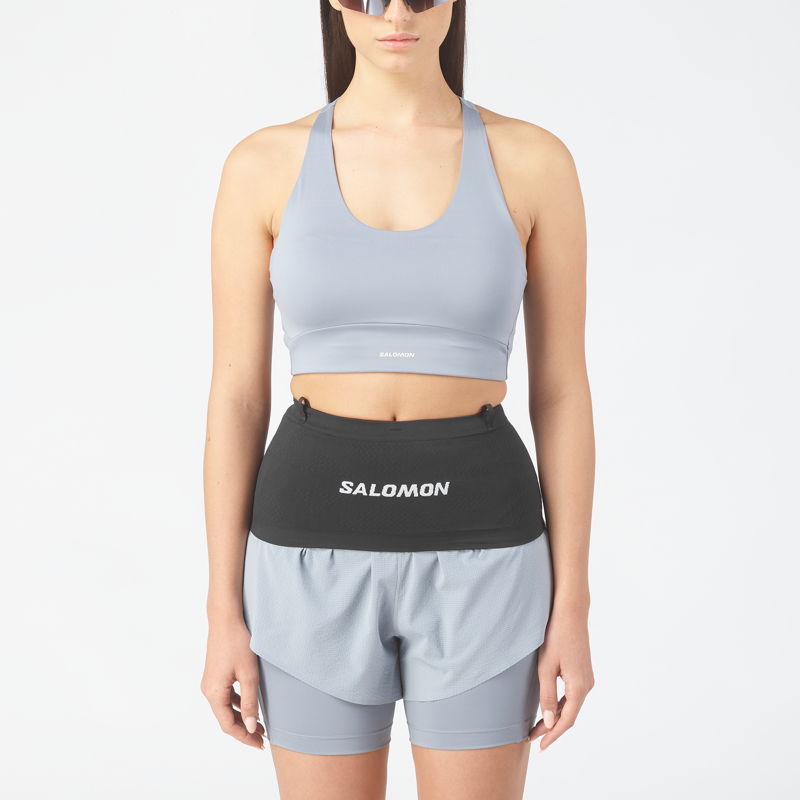Salomon Adv Skin Seamless Unisex Running Belt - Black White-3