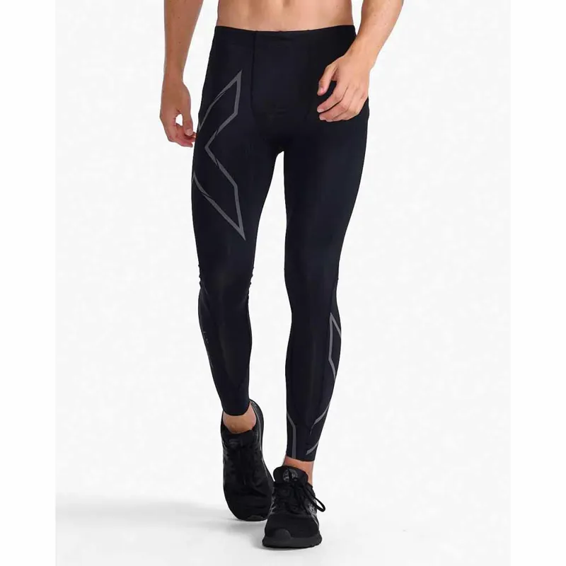 2XU Men's Light Speed Compression Tights Black Reflective