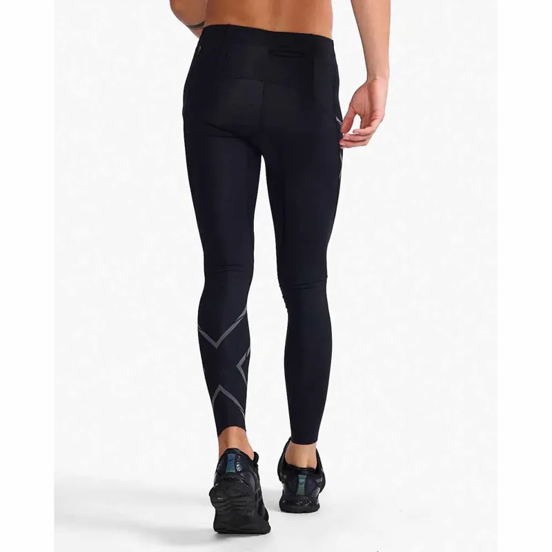 2XU Men's Light Speed Compression Tights Black Reflective-1