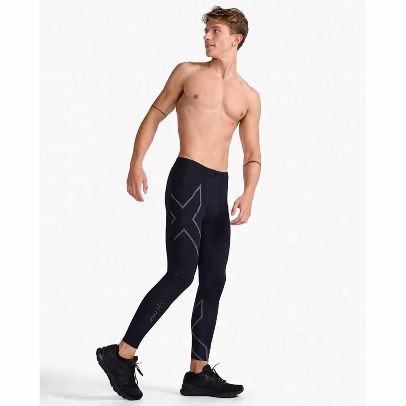 2XU Men's Light Speed Compression Tights Black Reflective-3