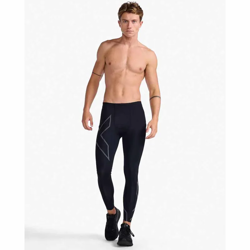 2XU Men's Light Speed Compression Tights Black Reflective-4