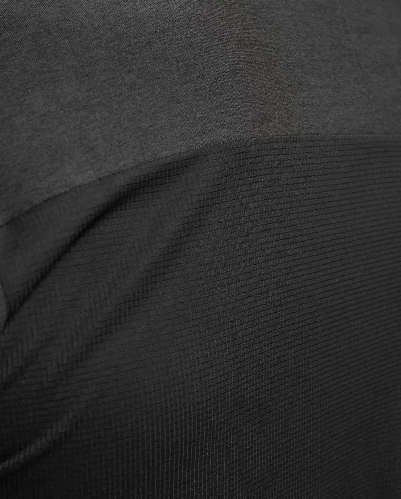 2XU Men's Aero 1/2 Zip Long Sleeve Top Black Silver Reflective-4