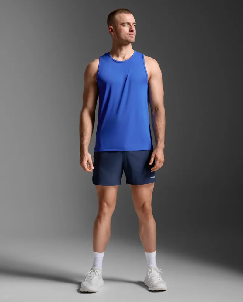2XU Men's Aero Mesh Running Tank Surf