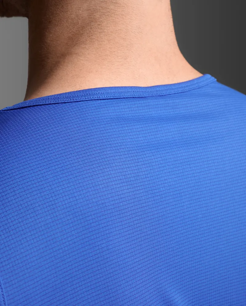 2XU Men's Aero Mesh Running Tank Surf-4