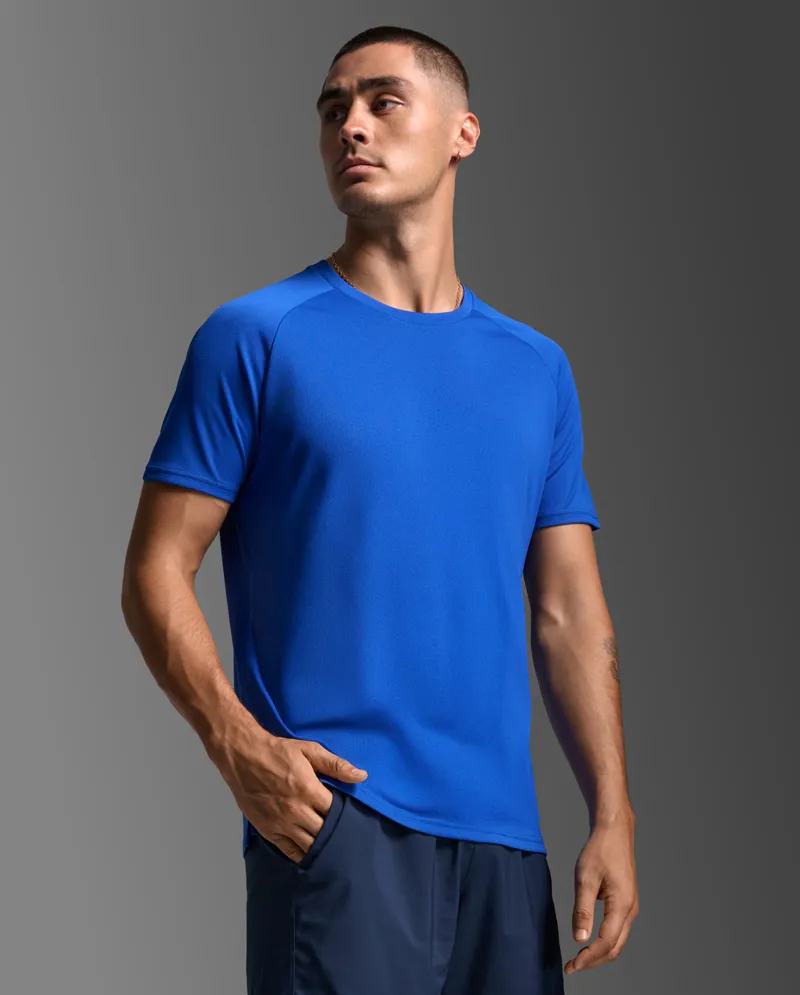 2XU Men's Aero Mesh Running Tee Surf-2