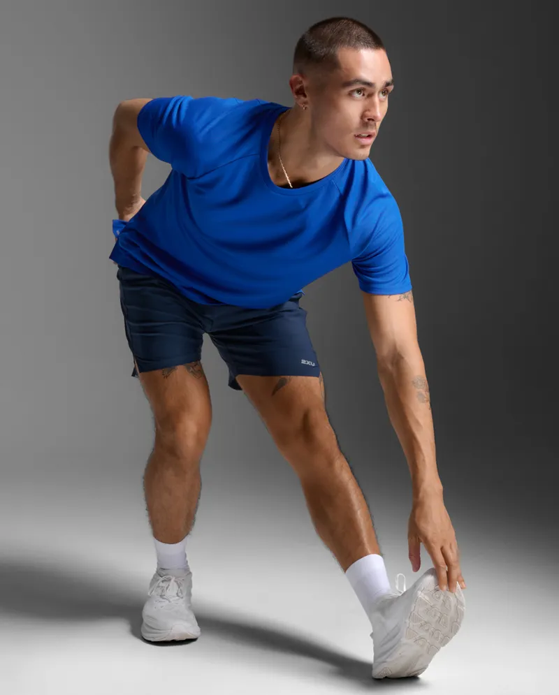 2XU Men's Aero Mesh Running Tee Surf-1