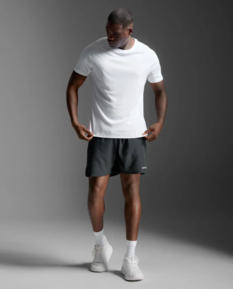 2XU Men's Aero Mesh Running Tee White-2
