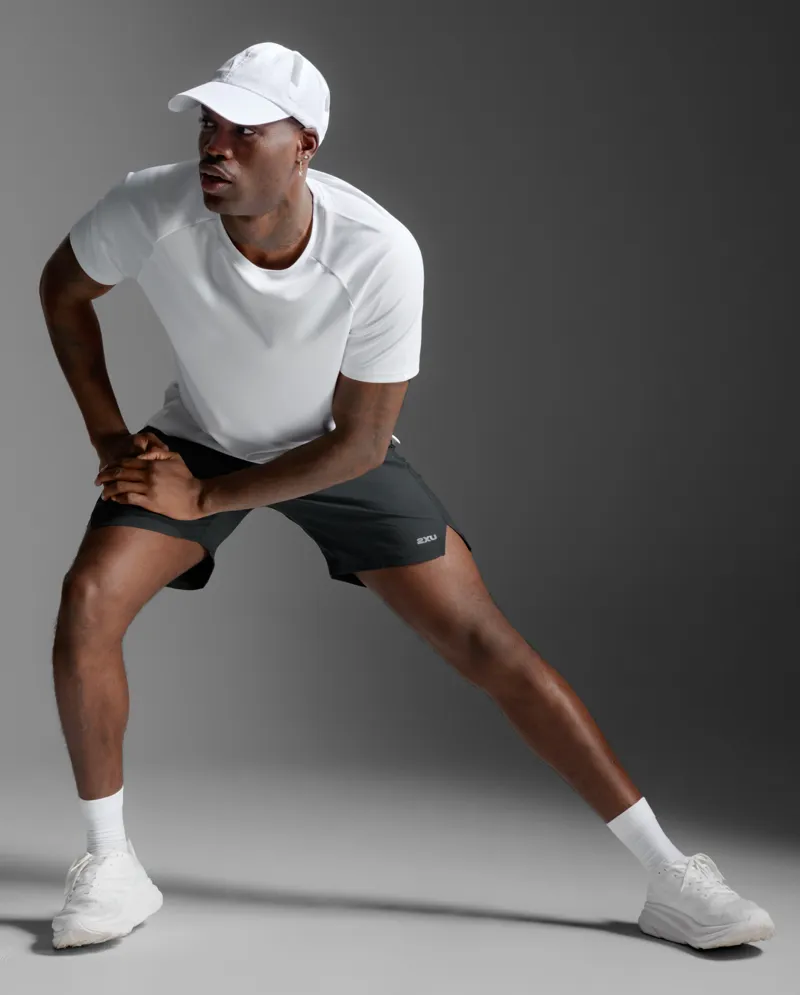 2XU Men's Aero Mesh Running Tee White-3